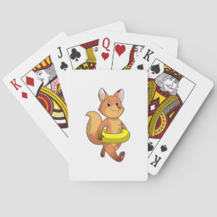 Fox met Lifebuoy Pokerkaarten