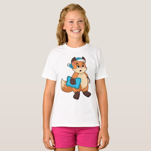 Fox met Nightcap T-shirt (Voorkant volledig)