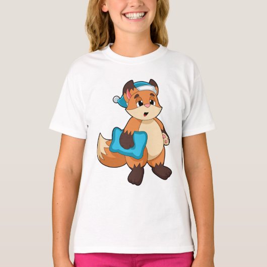 Fox met Nightcap T-shirt (Voorkant)