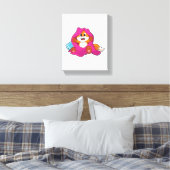 Fox met Pillow en Blanket Canvas Afdruk (Insitu (Slaapkamer))