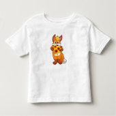 Fox met Pizza Kinder Shirts (Voorkant)
