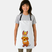 Fox met Pizza Schort (Insitu)