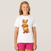 Fox met Pizza T-shirt (Voorkant volledig)