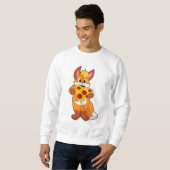 Fox met Pizza Trui (Voorkant volledig)