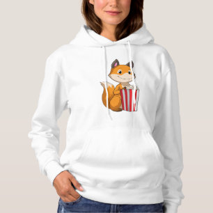 Fox met Popcorn Hoodie