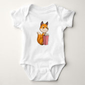 Fox met Popcorn Romper (Voorkant)