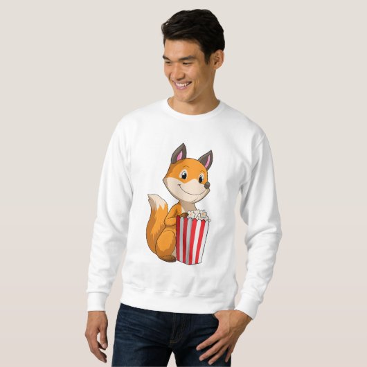 Fox met Popcorn Trui (Voorkant volledig)