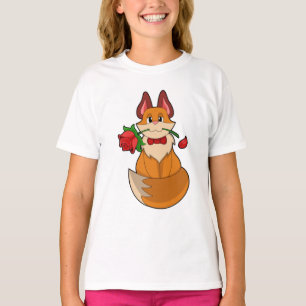 Fox met Roos ventilator T-shirt