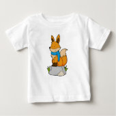Fox met Scarf op Rock (Voorkant)