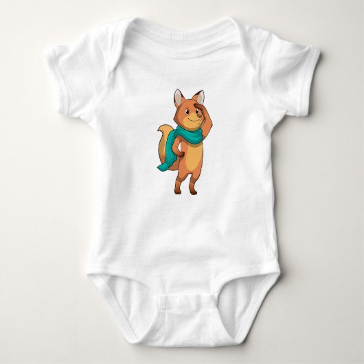 Fox met Scarf Romper (Voorkant)