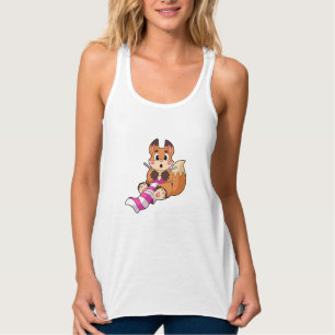Fox met Scarf Tanktop