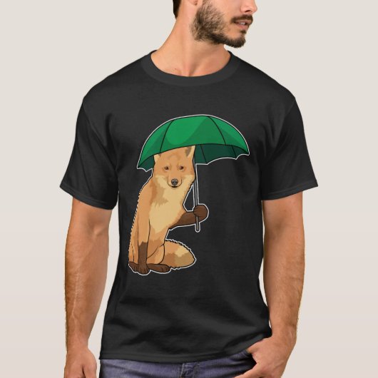 Fox met Umbrella T-shirt (Voorkant)