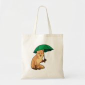 Fox met Umbrella Tote Bag (Voorkant)