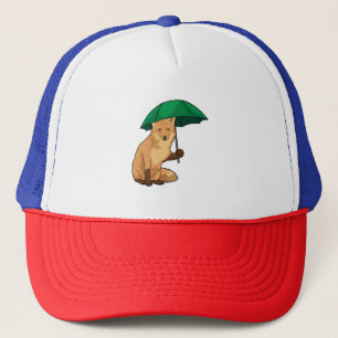 Fox met Umbrella Trucker Pet