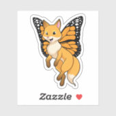 Fox met Wing Sticker (Vel)