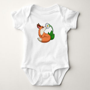 Fox met witte ventilator romper