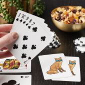 Fox met zonnebril pokerkaarten (Insitu)
