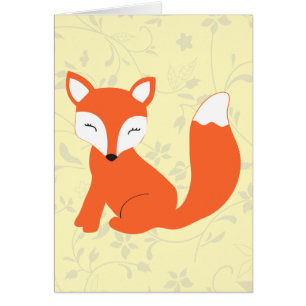 Fox mignon de bébé de région boisée