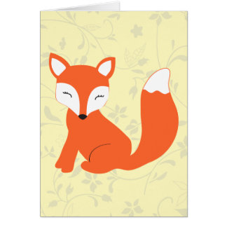Fox mignon de bébé de région boisée