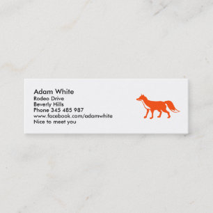 Fox Mini Visitekaartje
