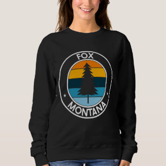 Fox Montana MT USA City Pride Retro Zonsondergang Trui