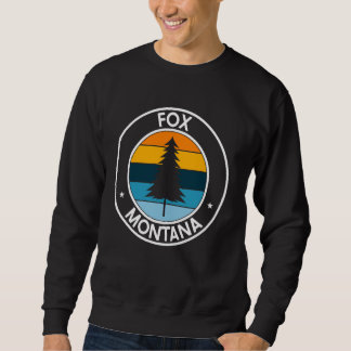 Fox Montana MT USA City Pride Retro Zonsondergang Trui