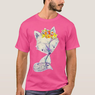 Fox Motif Sly Animal Colorful Forest Animals Foxes T-shirt