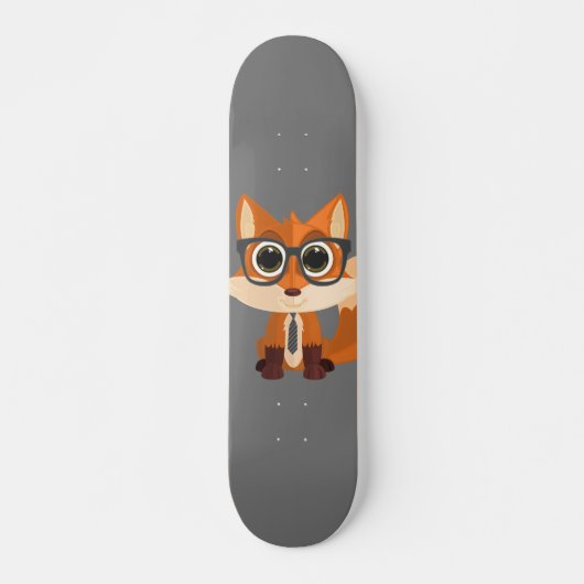 Fox Nerd Skateboard (Voorkant)