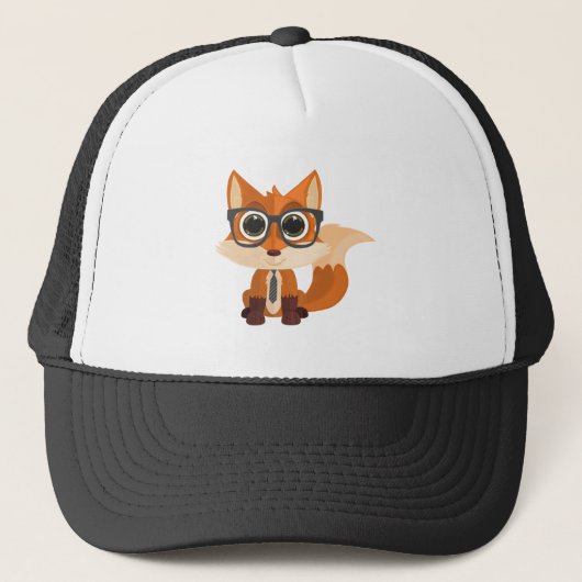 Fox Nerd Trucker Pet (Voorkant)
