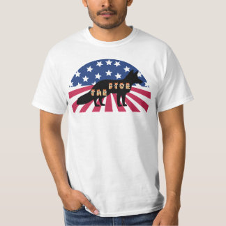 Fox News the Five Fox and American Flag T-shirt
