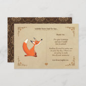 Fox Note Kaart (Voorkant / Achterkant)