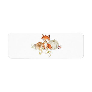 Fox Oh Boy Pumpkin Cigar Label