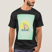 Fox on a Boat T-Shirt – Schattige Nautisch Bos Vib (Voorkant)
