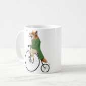 Fox op fiets koffiemok (Voorkant links)