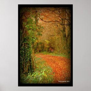 Fox op het Poster Golden Path ~ Fantasy