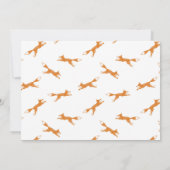 Fox Orange Blanc 2e anniversaire Invitation photo (Dos)