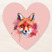 Fox Paper Coaster Kartonnen Onderzetters (Voorkant)