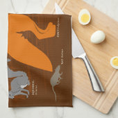 Fox par les travaux gaz, serviette de thé (Quart Plié)