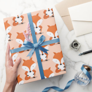 Fox Pattern Animal Cadeaupapier