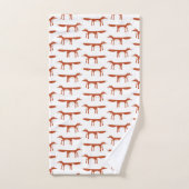 Fox Pattern Bad Handdoek (Handdoek)