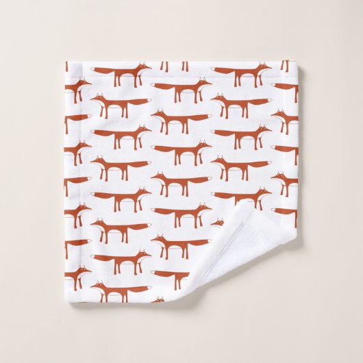 Fox Pattern Bad Handdoek (Wasdoekje)
