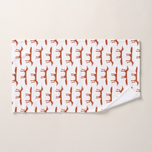 Fox Pattern Bad Handdoek (Handdoek)