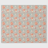 Fox Pattern Cadeaupapier (Vlak)