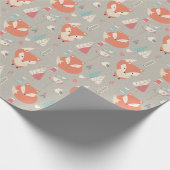 Fox Pattern Cadeaupapier (Hoek)