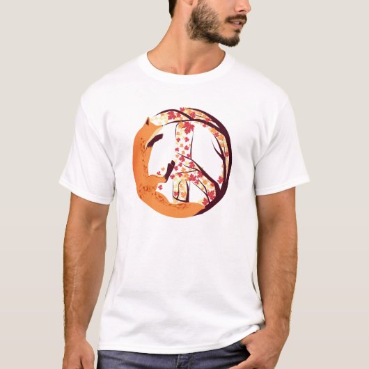 Fox Peace T-shirt (Voorkant)