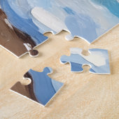 Fox Peeking from Gingerbread House Hat Legpuzzel (Zijkant)