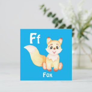 Fox personaliseer ABC: Letter F - Jouw namen toevo