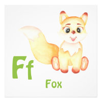 Fox personaliseer ABC: Letter F - Jouw namen toevo