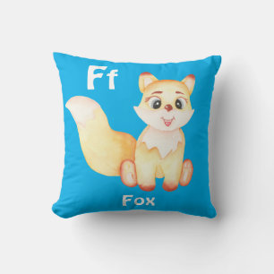 Fox personaliseer ABC: Letter F - Jouw namen toevo Kussen
