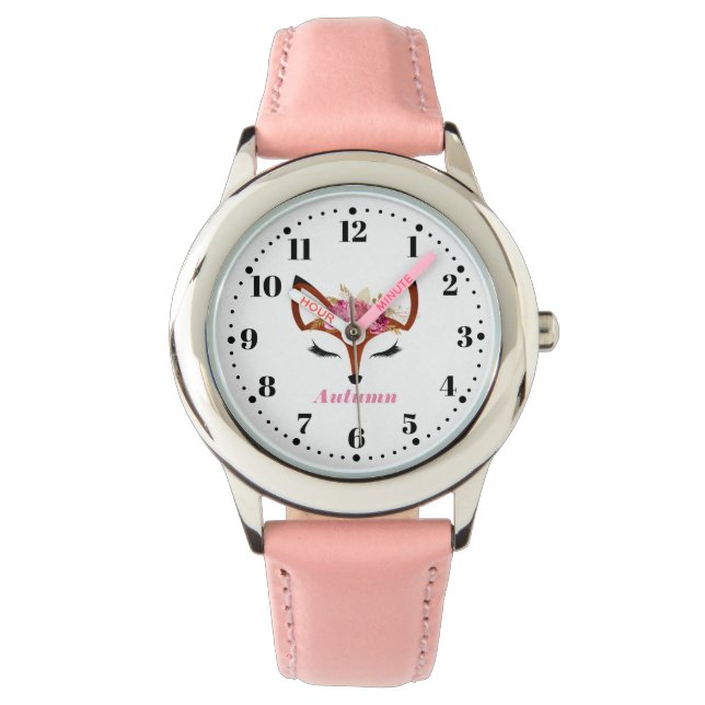 Fox personnalisable personnalisable montre enfant (devant)
